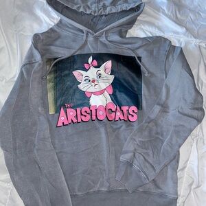 Divided Gray Aristocats Graphic Hoodie